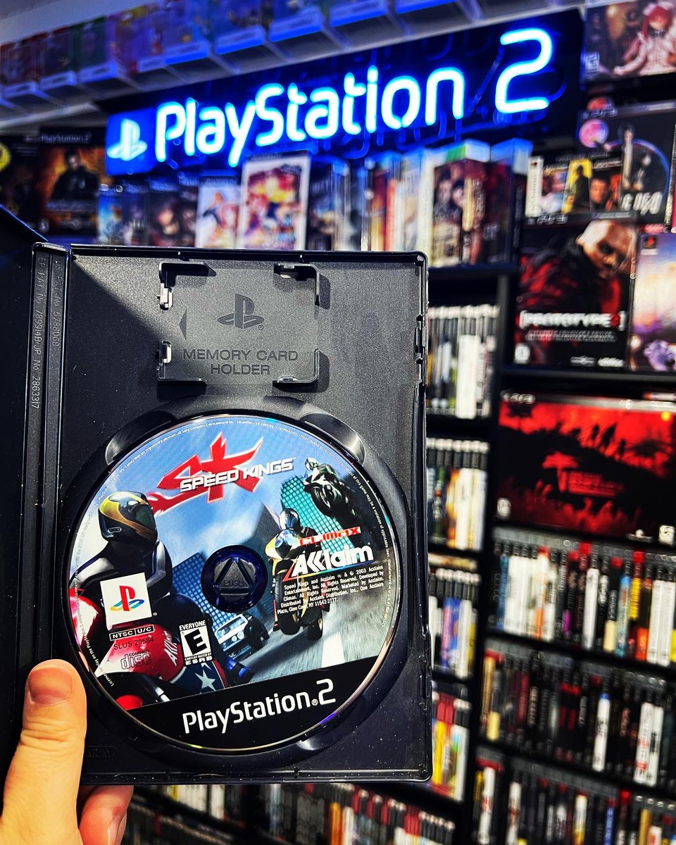 GamerAhmer's tweet photo. 20 Years Ago on this day in gaming Speed Kings released on the PlayStation 2! #playstation #playstation2 #ps2 #ps2games #videogames #games #gaming #gamer #retrogamer #retrogames #speedkings #gameroom #gamerahmer #racinggames #racing #onthisdayingaming https://t.co/jriCpr4KmS