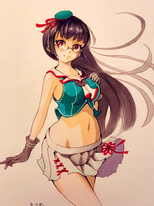 #無言で眼鏡娘をあげる見た人もやる