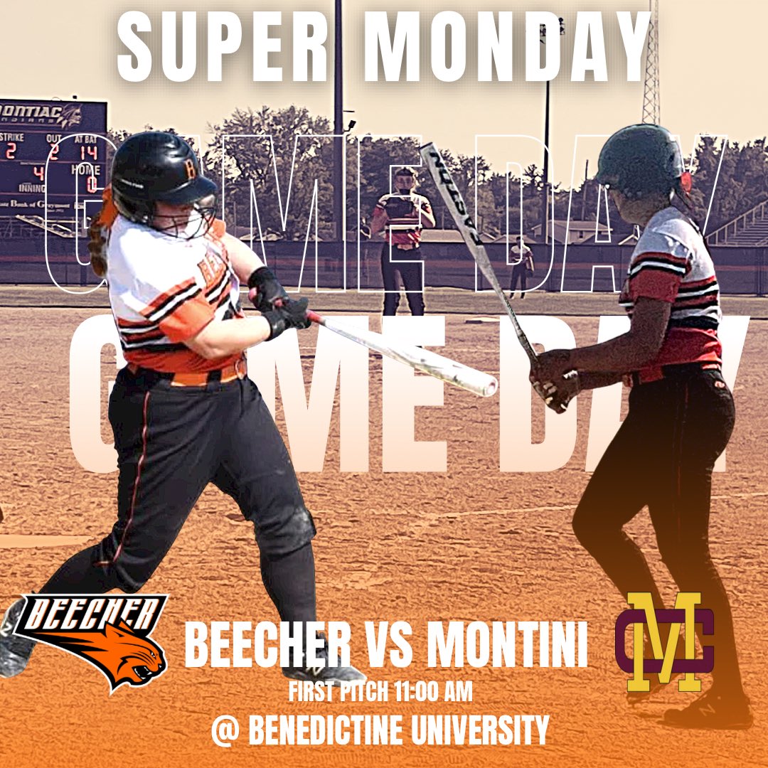 Tomorrow is the day! 

<a href="/BeecherSoftball/">BeecherSoftball</a> will take on Montini tomorrow at 11am at Benedictine University.