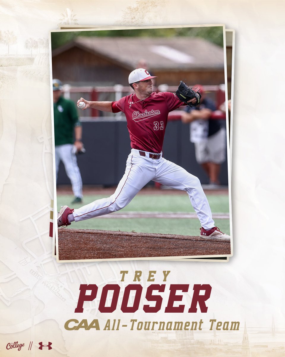 Trey Pooser earns 2023 CAA All-Tournament Team honors

#TheCollege🌴⚾️ 
bit.ly/43mUY4O