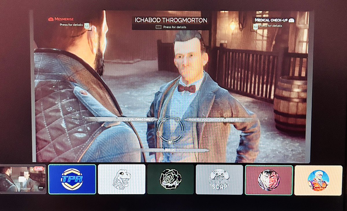 Vampyr stream with the peeps.

They’re noodlely insane for the decisions in this game! 😂😂
