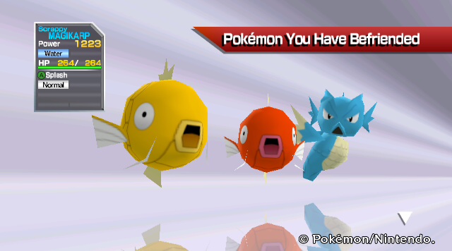 MaplePsy's tweet photo. Had a blast playing Pokemon #RumbleWeekend with everyone this weekend! Really happy about the Magikarp, while it's a pretty common spawn this is somehow my first one. https://t.co/yT1TLbUS0R