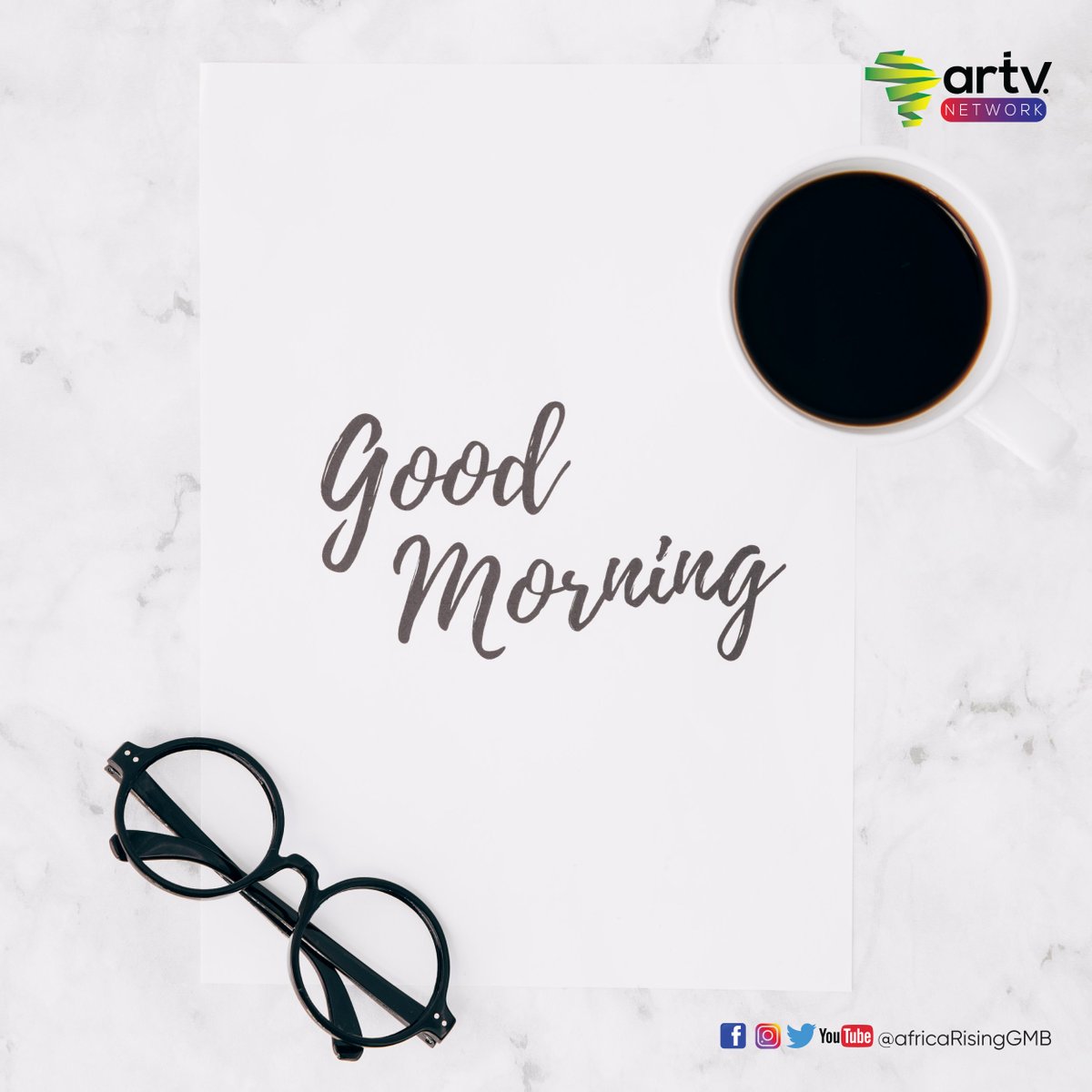 africaRisingGMB's tweet photo. "Rise and shine! It's Monday morning, a brand new week full of opportunities and possibilities.
Embrace this day with enthusiasm and let your passion fuel your actions.
Let's make it happen!
#ARTVNetwork
#RebrandingAfrica https://t.co/NbWnlHE9Ux