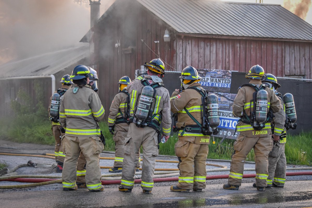 Some photos from last nights fire on Simcoe Street south of Manila. Kawartha Lakes and Brock Fire both on scene.