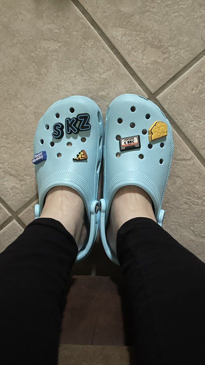 we got matching bucket hats, converse, and crocs that we skzified 😭