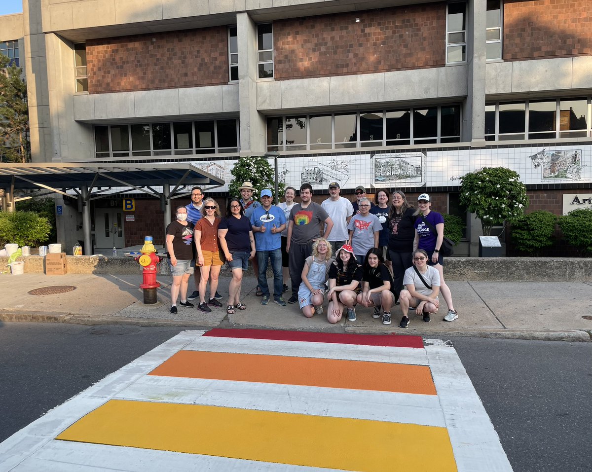 Thank you to <a href="/ariformalden/">Ari Taylor</a>, <a href="/AMLinehan/">Amanda Linehan</a>, and all the volunteers for turning out for tonight’s first-ever Pride crosswalk painting and for the support of <a href="/MaldenPDChief/">Glenn T. Cronin</a> and <a href="/RknoxJr/">Robert P. Knox Jr.</a>!