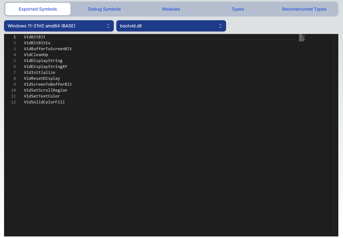 ale_sp_brazil's tweet image. (interesting)  WinDiff is an open-source web-based tool which allows browsing and comparing symbol and type information of MS Windows binaries across different versions of the OS.

WinDiff: windiff.vercel.app/#

Github repository:
github.com/ergrelet/windi…

#windows #kernel