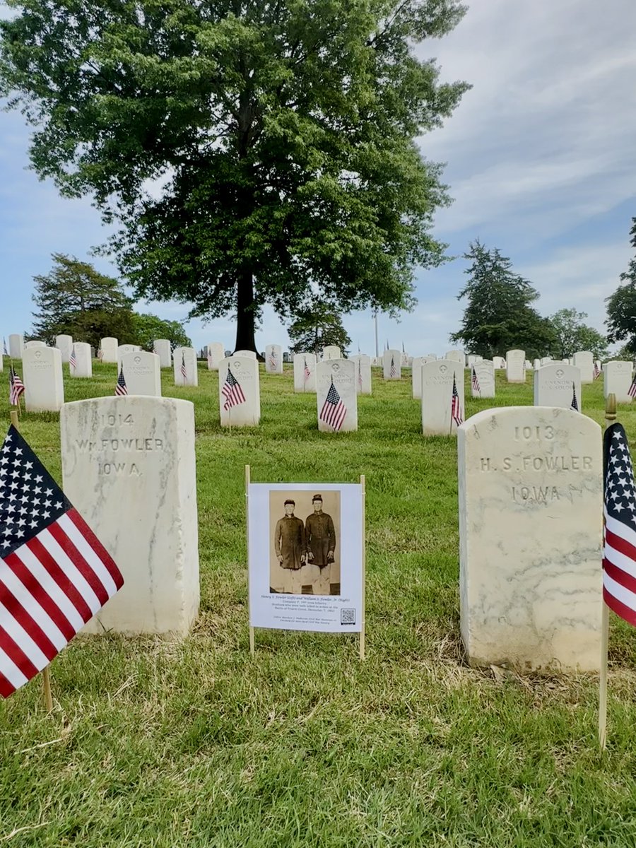 The brothers are buried next to each other. #Iowa? Are you there?