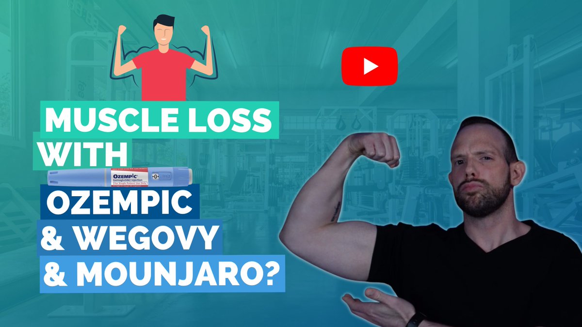 NEW VLOG &amp; BLOG! 
#MuscleLoss with #Ozempic, #Wegovy &amp; #Mounjaro?? 
👉 youtu.be/lnEH-v64aG0  
👉 healthevolved.co/muscle-loss   

When we say, ‘I want to #loseweight’, we really mean is, we want to #losefat. 

BUT if we lose muscle instead, what is the point?!