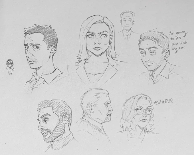 final succ sunday..... here's some doodles i've done over the course of watching this season #Succession
