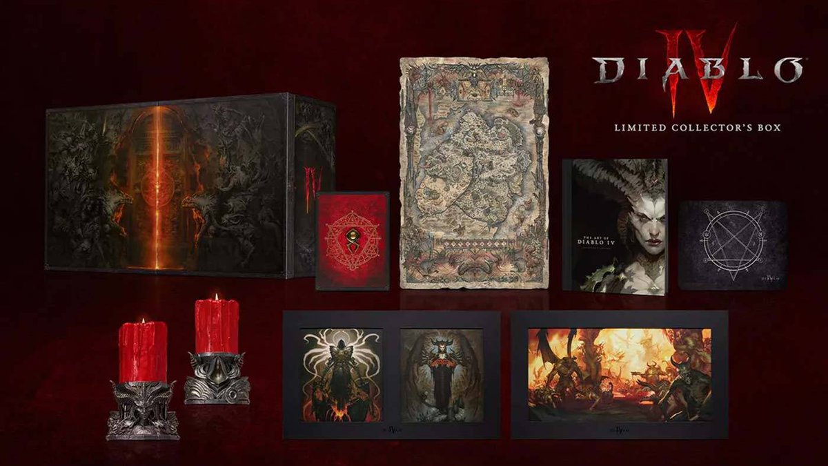 🔴Fextralife #Giveaway LIVE In anticipation of the #Diablo4 full release, we're giving away 5 Limited Collector’s Boxes! *game not included* Includes: ⚔️Candle of Creation ⚔️Mousepad ⚔️Cloth Map of Sanctuary ⚔️Art Book & More! ENTER NOW: diablo4.wiki.fextralife.com/Diablo+4+Wiki #DiabloIV