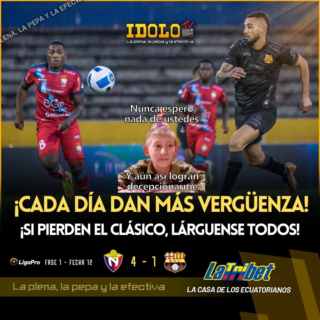 idoloTV's tweet photo. CADA DÍA DAN MÁS VERGÜENZA‼️

SI PIERDEN EL CLÁSICO LÁRGUENSE TODOS🤬 https://t.co/a8dE21KP90