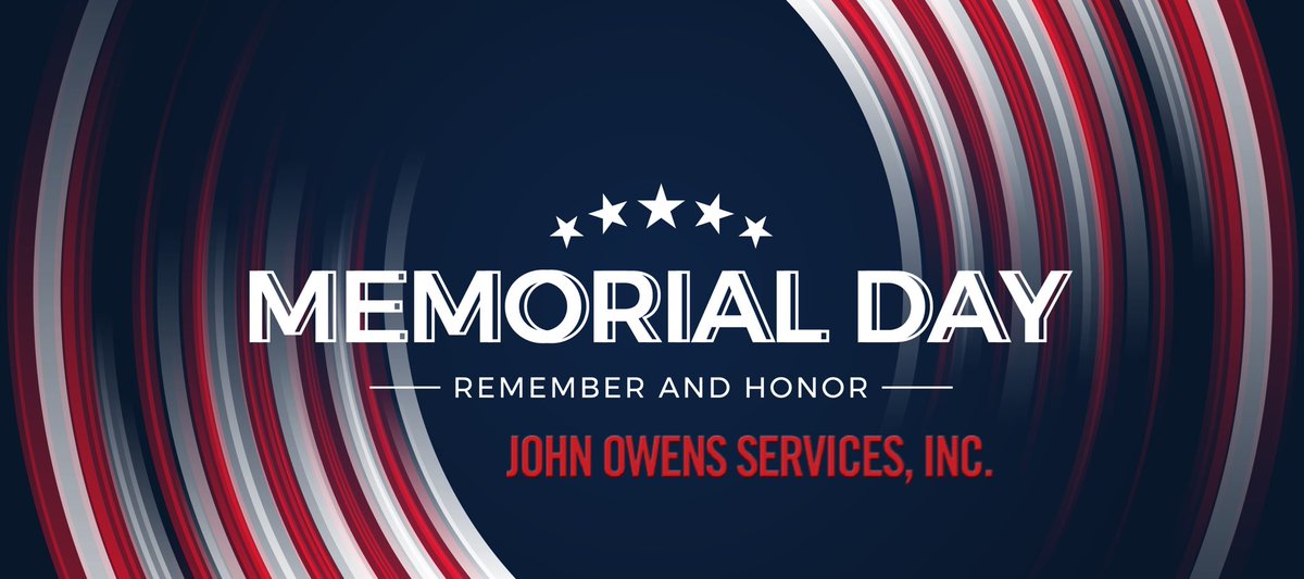 A friendly reminder that John Owens Services is CLOSED on Monday 5/29 in observance of Memorial Day. We will reopen Tuesday 5/30. 

#memorialday #holiday #remember #honor #sonomacounty #marincounty #marin #santarosa #sanrafael #petaluma