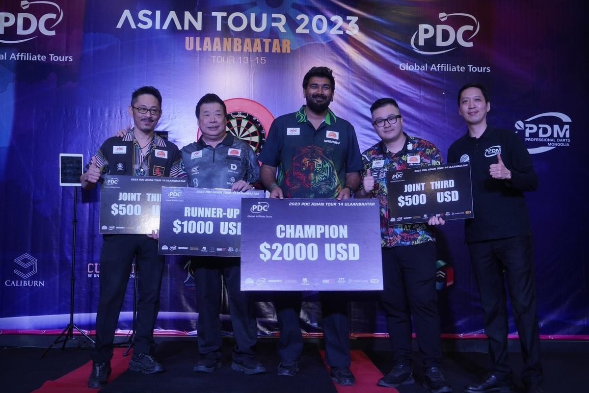 PDC ASIAN TOUR ULAANBAATARのSTAGE 14で <a href="/PaulLim48423046/">Paul Lim</a> 選手が準優勝致しました🥈✨
おめでとうございます！😆
<a href="/LokMathew/">Mathew Lee Lok Yin</a> 選手も同じSTAGE 14で3位タイという好成績でした。これでMathew Lee選手はOoM7位に、Paul Lim選手は8位へ浮上しました。