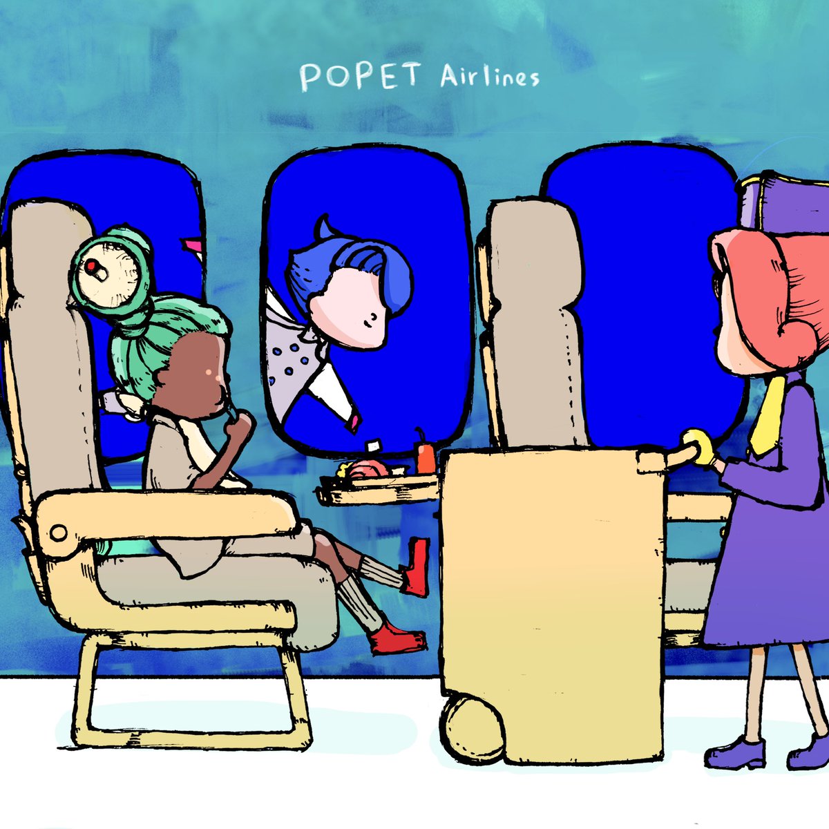 popet_nft_'s tweet photo. #POPETSTORY
おはようございます🛫
こちらは@toraful_jou さんのストーリーを絵にさせていただきました☁️!
POPEXたちの社員旅行、てんやわんやなPOPEXたちとそれをものともしないエスメのプロフェッショナルが垣間見えるPOPな物語をありがとうございました🙌!
近日中にこちらの絵を含む4つのストーリーイラストをNFTにして 抽選で #giveaway をいたします!
もう少々お待ちくださいませ⏳