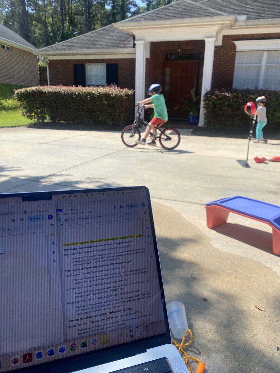 It was a beautiful day for writing a grant, riding bikes, and referring fights about stomping on each others bubbles #academicmama