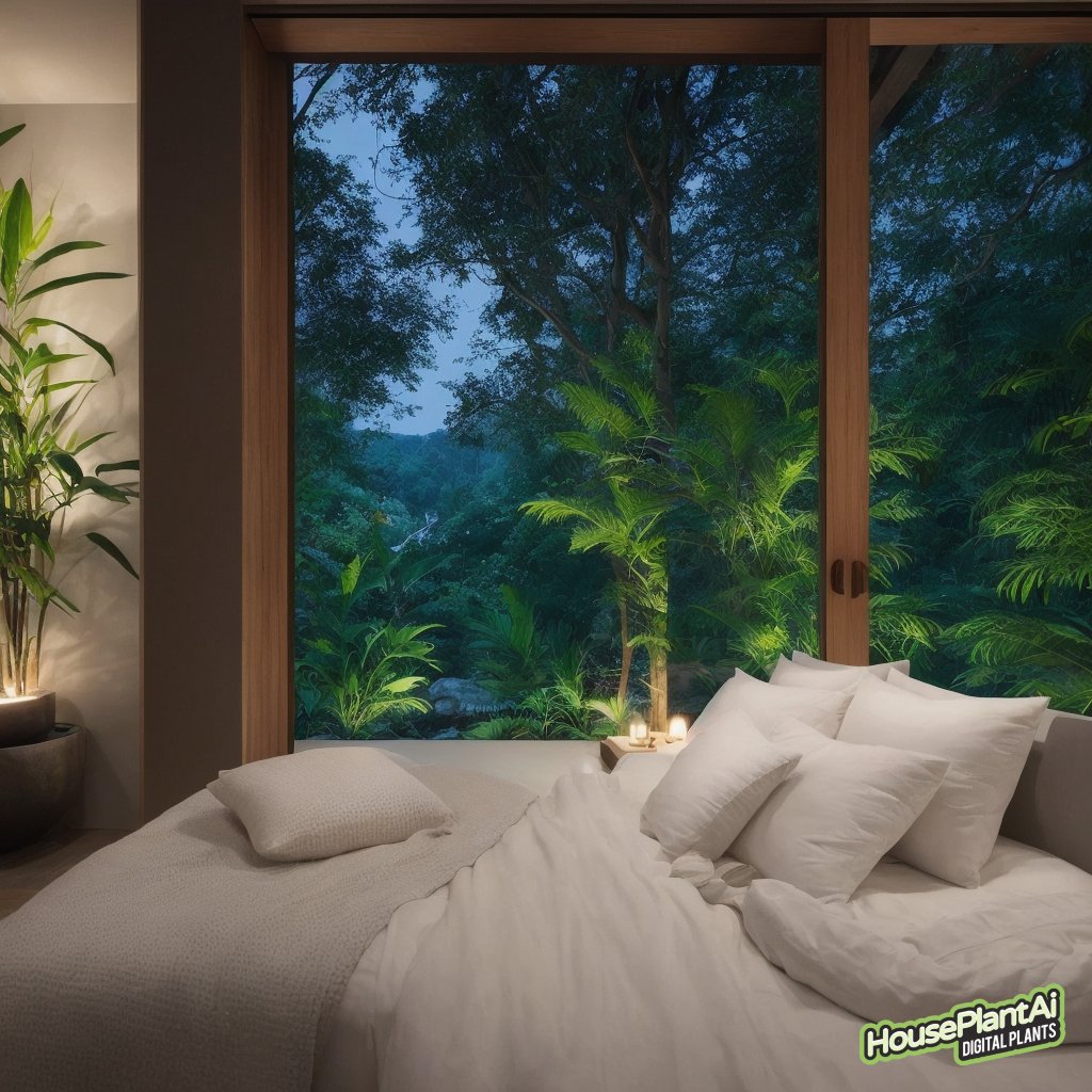 ✨ Prepare for a restful night's sleep with this enchanting AI-generated plant scene. Let the serene atmosphere lull you into peaceful slumber. 😴 #BedtimeBliss #PlantPoweredSleep #SerenityInNature #FollowUsForMore 🌿 #SleepSoothingBot #HousePlantAi