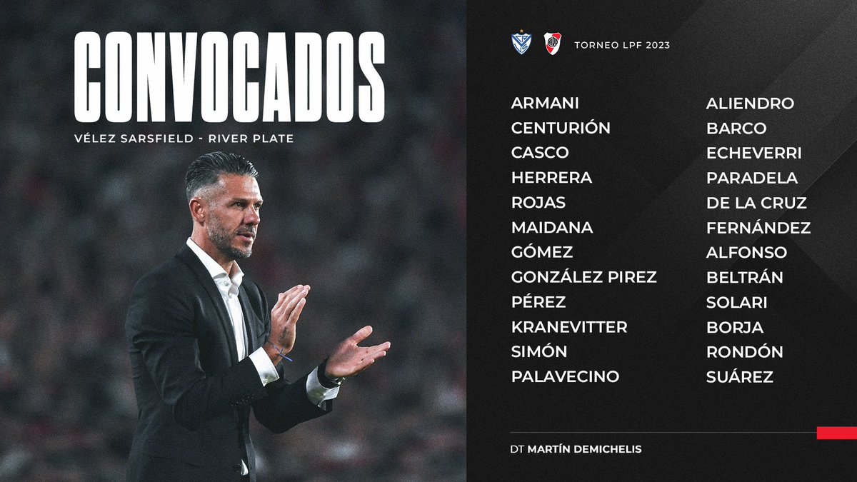 Convocados vs Velez