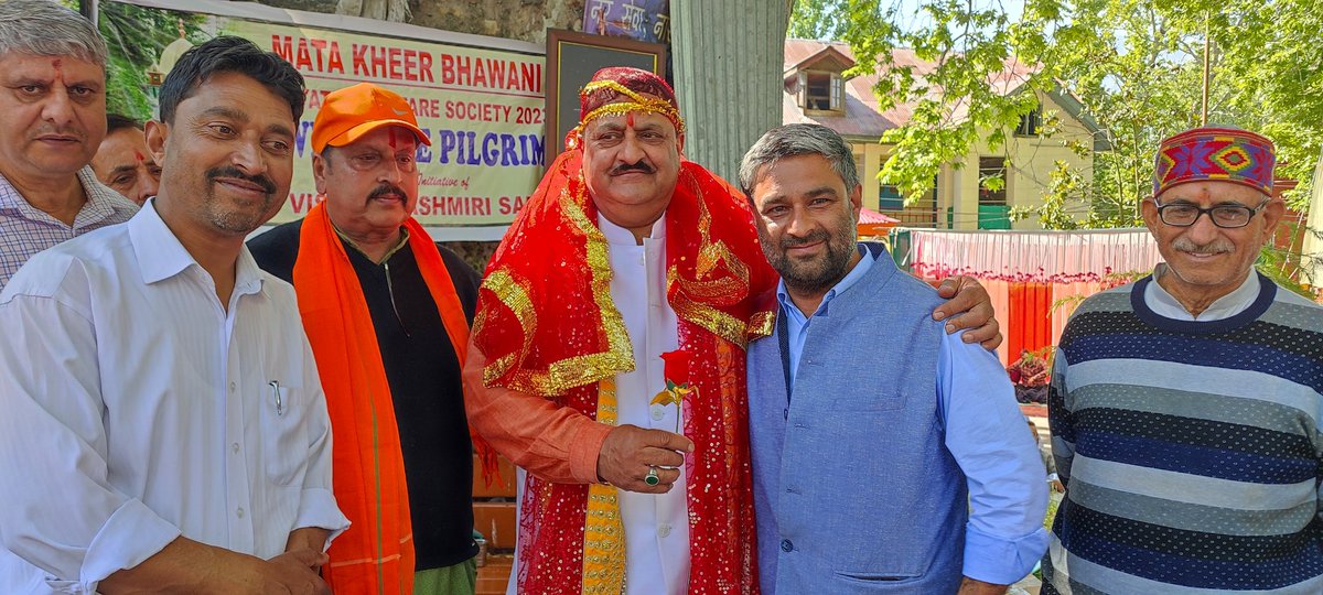 farooqganderbal's tweet photo. Centuries old fibre of #interfaith and #communal_harmony, #Peace &amp; #Brotherhood has been the greatest legacy Kashmiri people.
Visuals from #KheerBhavani Mandir were so fascinating where Hindus and Muslims expressed their joy of being a part of each other's existence.
#Kashmiriyat https://t.co/g2XhCzrHWA