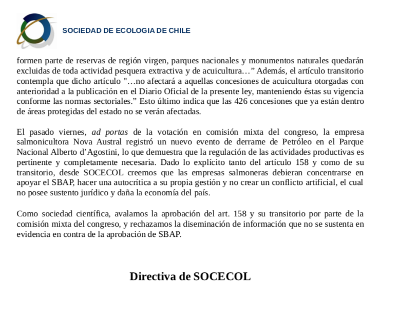 Sociedad de Ecología de Chile - SOCECOL tweet media