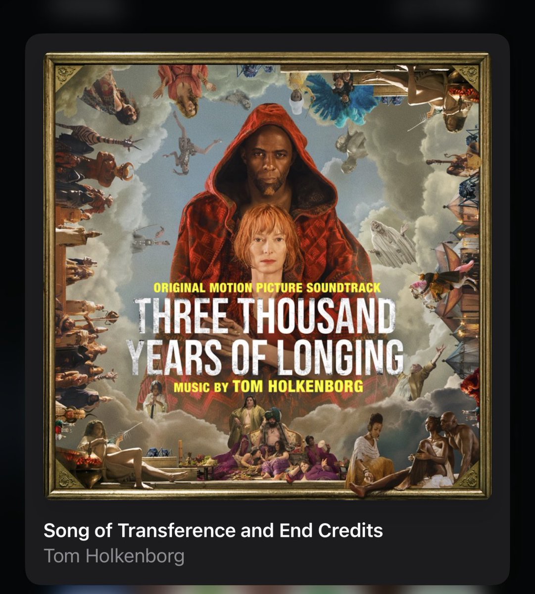 stayROSEYJ's tweet photo. Just watched #3000YearsOfLonging and I really enjoyed it. Mythical storytelling. 

And the musical scoring of this film was just amazing. Tom Holkenborg &amp; that orchestra had me transfixed! https://t.co/Yp66hwc8Y2