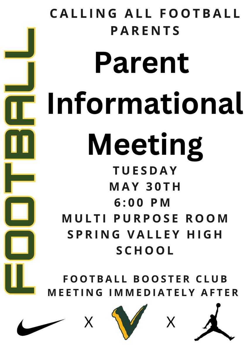 Looking forward to a great night with our parents and making plans with our great booster club! #HoldTight