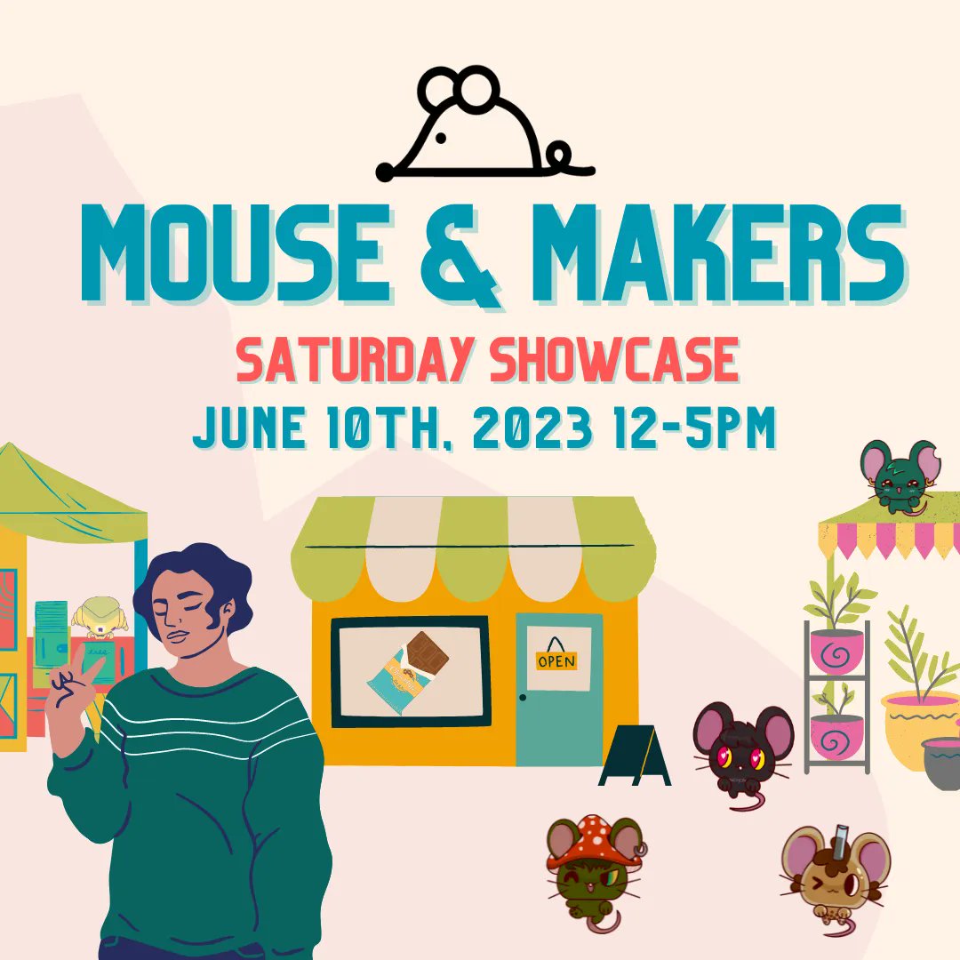 modernmouse's tweet photo. It's time to announce the next Mouse & Makers lineup! 🤩 Join us on Saturday June 10th 12-5pm to shop with these fantastic folx:
🍋 @lemonade51o, 😺 @dawnkathrynart, & 🍫 @oodaalolly!
See IG for more info 🐭
#smallbusiness #bayarea #alameda #shoplocal #artists #modernmouse https://t.co/YFXsB5jGcr