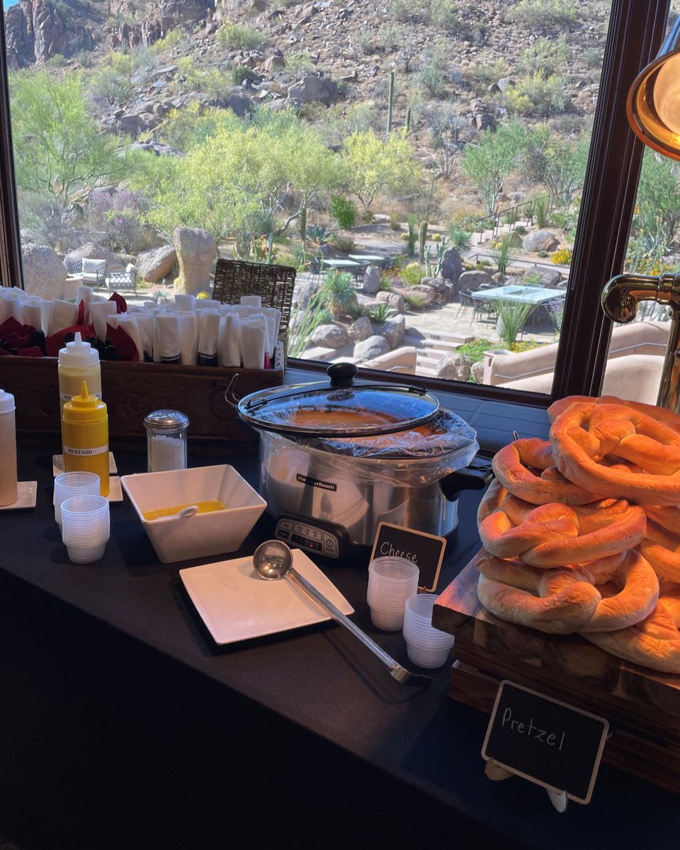 Party Time 🎈🎉
Pretzel Bar 🔥🥨🧀 

#catering
#cateringservice
#corporatecatering
#privatecatering
#weddingcatering
#caterer
#cateringservices
#azweddings
#azwedding
#arizonaweddings
#arizonawedding
#scottsdalewedding
#rioverde
#scottsdale
#paradisevalley
#phoenix
#cavecreek
#ca
