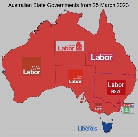 @Renee_Charlize That’s exactly why the Australian mainland is entirely “RED” next will be Tasmania 👍 isn’t that a beautiful thing almost as good as Dan Andrews increasing he’s massive “2018 Election win” #Danslide1 in the last election in 2022  #Danslide2 👏👏👏