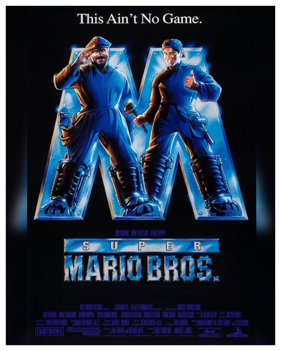 30 Years #SuperMarioBros. Starring: #BobHoskins #JohnLeguizamo #DennisHopper #SamanthaMathis #FisherStevens #RichardEdson #DanaKaminski #FionaShaw #MojoNixon #GianniRusso Directed By: #RockyMorton and #AnnabelJankel
 
#WreckLeaguePodcast