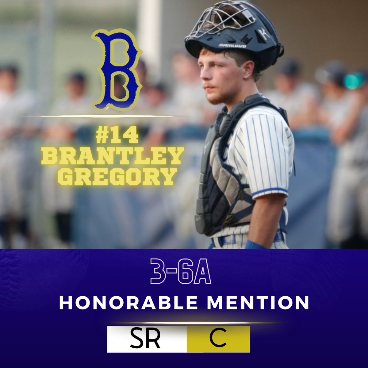 Boswell Baseball (@baseballboswell) on Twitter photo Congratulations to <a href="/BrantleyGregor3/">Brantley Gregory</a> on 3-6A Honorable Mention Catcher! <a href="/emsisdathletics/">EMS ISD Athletics</a> Congratulations to <a href="/BrantleyGregor3/">Brantley Gregory</a> on 3-6A Honorable Mention Catcher! <a href="/emsisdathletics/">EMS ISD Athletics</a>