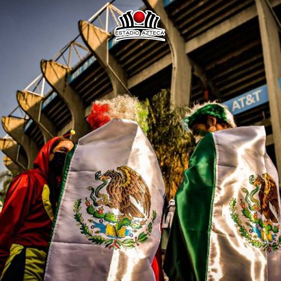 Mi afición orgullosa de su estadio y su bandera  🇲🇽

#ColosoDeLasEmociones #YoAmoAlEstadioAzteca