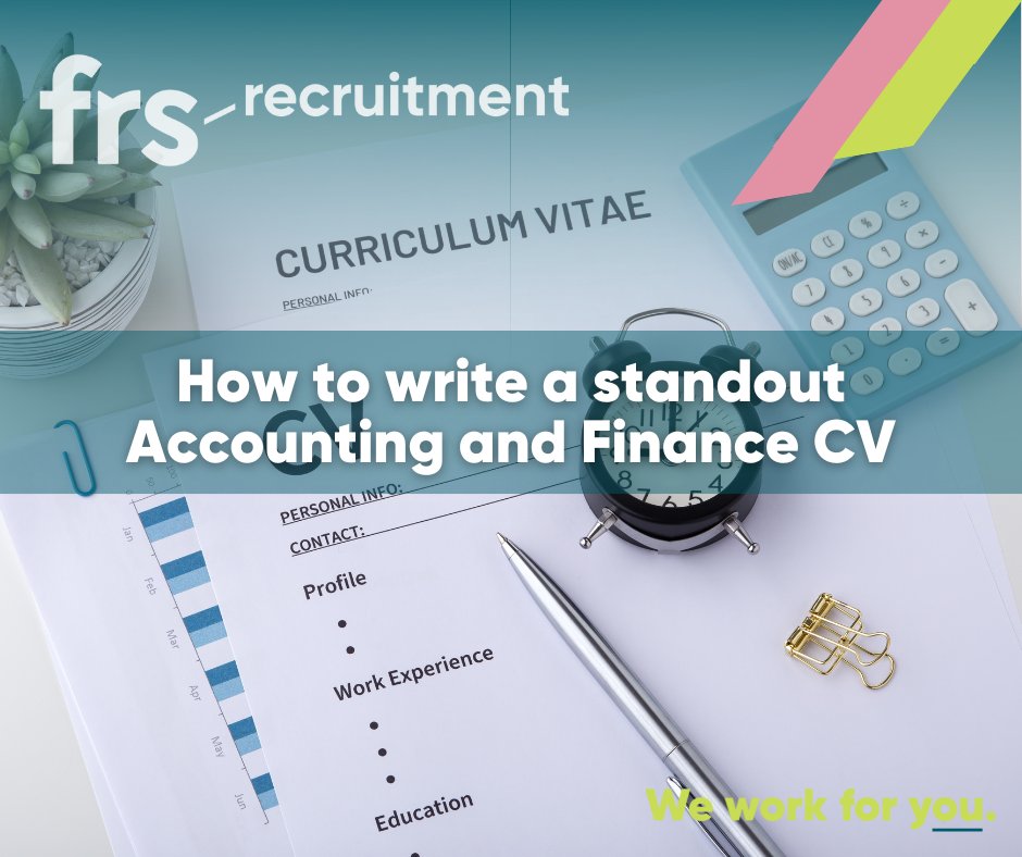 FrsRecruitment's tweet photo. A standout accounting and finance CV should showcase your skills, experience, and accomplishments in a way that highlights your unique value proposition. 
Here are some tips for writing a standout accounting and finance CV: https://t.co/4IT2gVzQmD

#Weworkforyou #CV #Tips https://t.co/wpeBsYrQWo