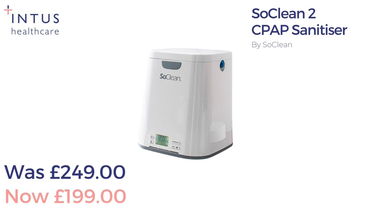 IntusHealthcare's tweet image. We offer the UK's LOWEST price on the SoClean 2 CPAP Sanitiser?! 😍
SoClean kills 99.9% of germs and bacteria in your mask, hose and reservoir without disassembly, water, or chemicals.
Order yours at: intus.pro/3EGf9Bg
#cpap #soclean #osa #sale #summersale #sleepapnoea
