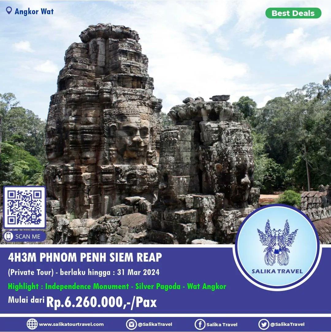 Mengunjungi Angkor Wat, sebuah kompleks candi megah di Kamboja & salah satu situs arkeologi terpenting di Asia Tenggara

Selengkapnya
salikatourtravel.com/tour/detail/4h…

atau wa.me/6281945166878

T&C Apply
#SalikaTravel
#BestDeals
#GroupSeries
#TourWithSalikaTravel
#JoinTourSalikaTravel