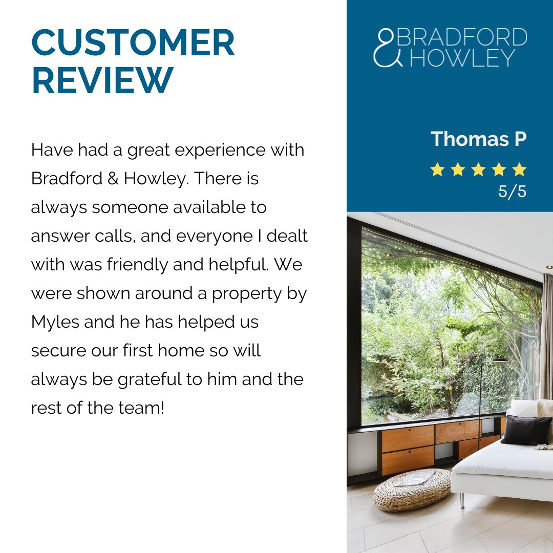Thank you for the great review Thomas! 🤩

If you are looking to buy or sell your home, please get in touch; we'd love to hear from you:

01582 769966 (Harpenden) 
01727 856999 (Marshalswick)
01727 898150 (St Albans)

#FiveStarReview #Property #Harpenden #Marshalswick #StAlbans