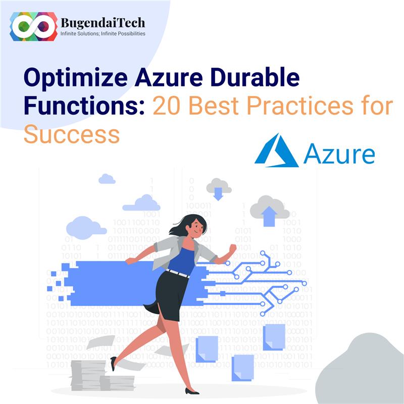BugendaiTech's tweet image. Discover 20 #bestpractices that will revolutionize your application performance.

Say goodbye to sluggish #workflows and hello to blazing-fast execution with #AzureDurableFunctions!

Read our blog now: lnkd.in/dEiv9xyi

#WorkflowEfficiency #TechTips #BugendaiTech