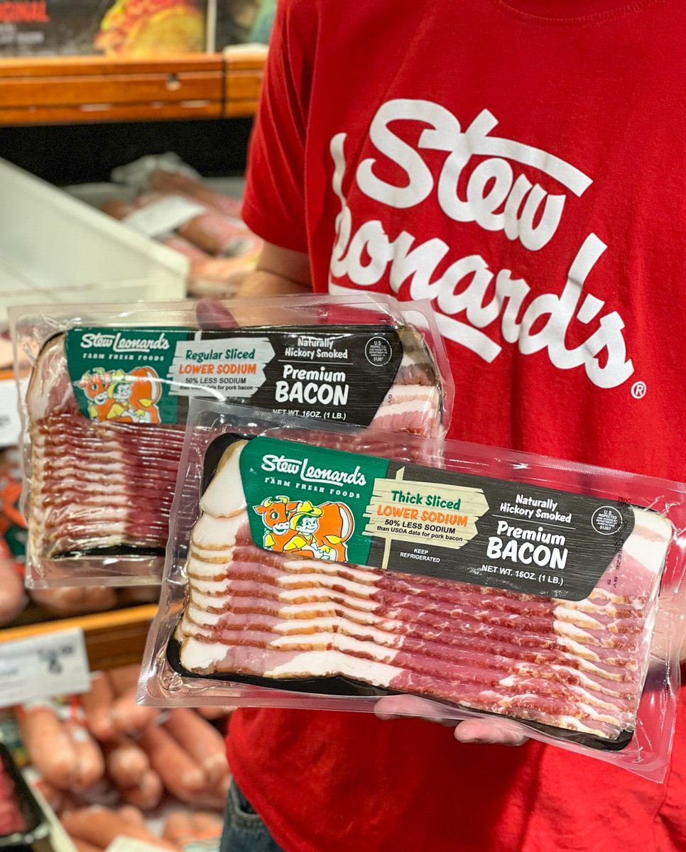 🥓 Still time to grab the bacon for those cookout burgers - just $5.99 (16 oz pkg)! 🥓💥

🔗 Sizzle up more baconlicious offers at stewleonards.com. Sale ends May 30, 2023. ⌛ #BaconLovers #BreakfastEssentials #FarmFresh