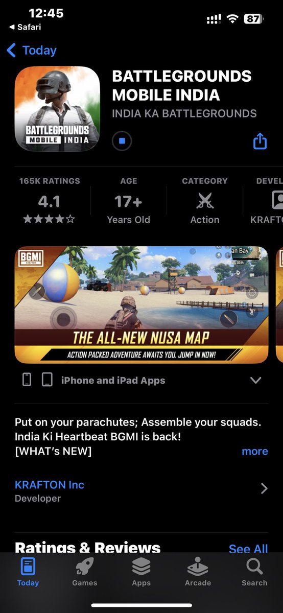 ArpitKu34127189's tweet image. #BGMI##iosuser
finally game come in ios