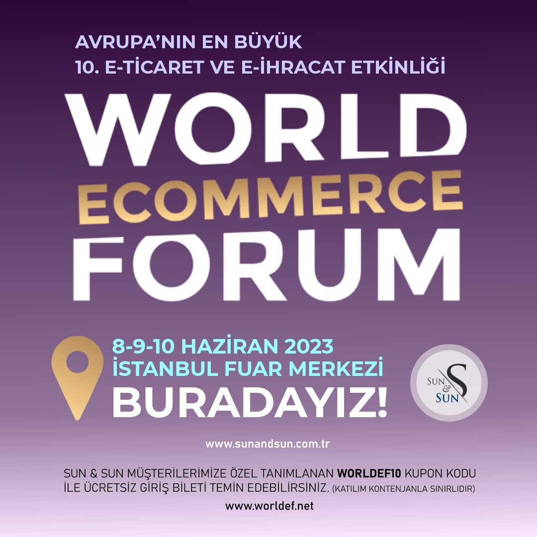 Avrupa'nın En Büyük 10. E-Ticaret ve E-İhracat Etkinliği Olan World Ecommerce Forum'da yerimizi aldık!

#WorldEcommerceForum #worldefnet #worldefistanbul #Eticaret #Eihracat #İstanbulFuarMerkezi #danışmanlık #fuar #etkinlik