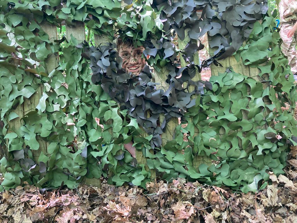 barrbeaconsch's tweet photo. Cadets were base building &amp; completing camouflage work https://t.co/wbcCO7EumQ