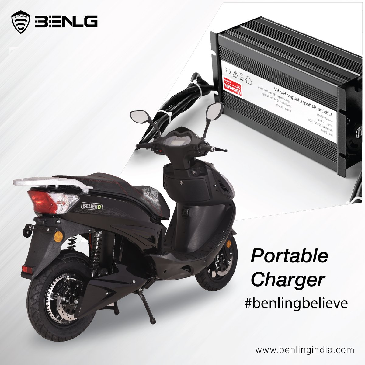 Power On-the-Go with our Portable Charger for Electric Scooters! 📷
Introducing our game-changing Portable Charger, designed specifically for electric scooters. Say goodbye to running out of battery mid-ride and hello to uninterrupted adventures!
#benlingbelieve #BenlingIndia