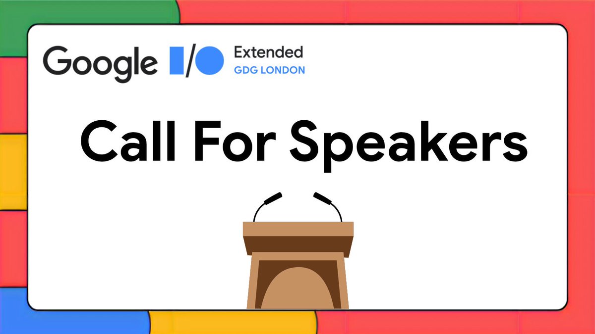 Calling all #Android, #Flutter, #Web, #Cloud, #Firebase, #AI, #ML experts and enthusiasts.

Phew, that was long. Calling ALL experts and enthusiasts. GDG London's #IOExtended2023 call for speakers is NOW open and we cannot wait to hear from you.

📍sessionize.com/io-extended-20…