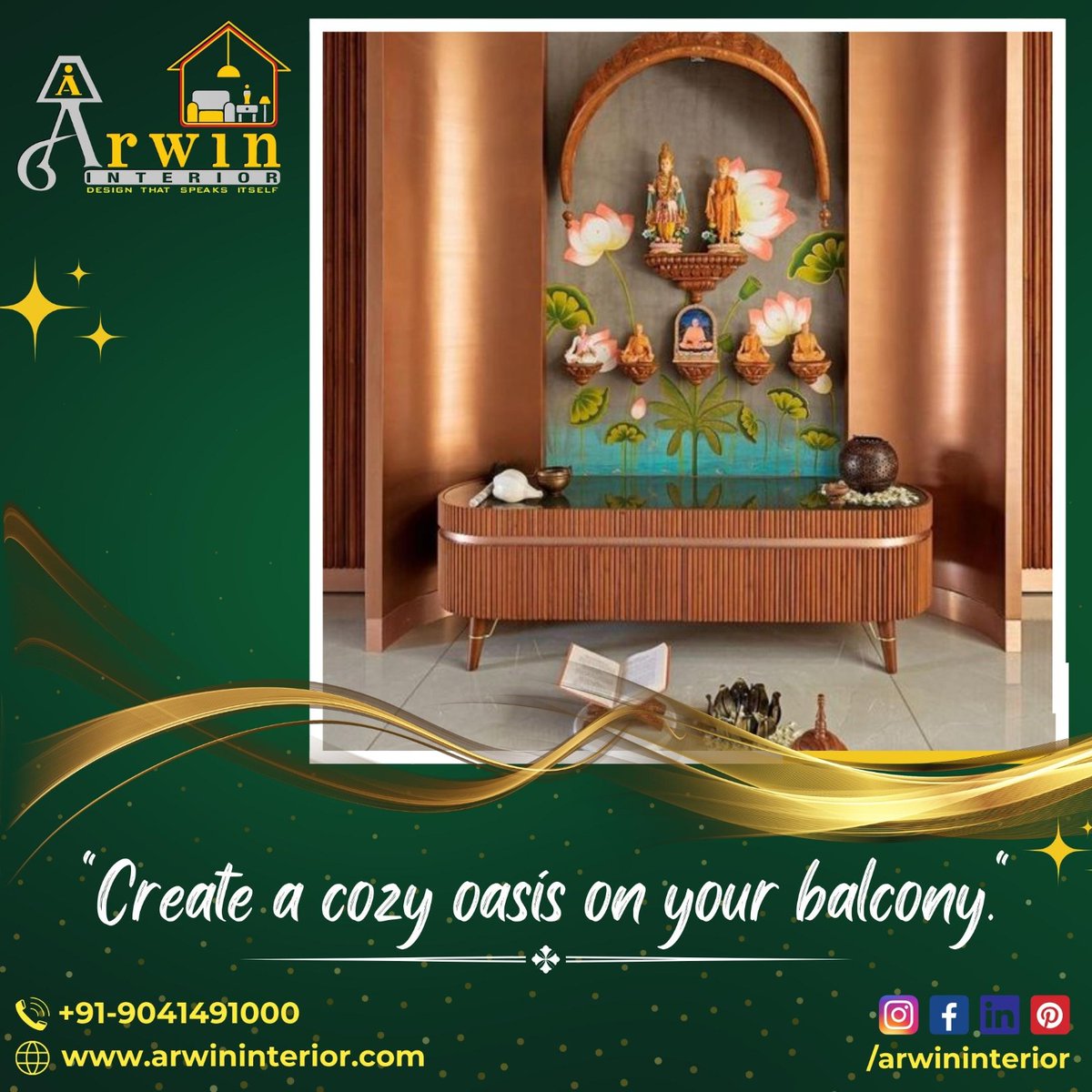 InteriorArwin's tweet photo. Welcome to the sacred realm of the POOJA ROOM, where devotion, tranquility, and spirituality converge. Step into this divine space and let the AURA OF SERENITY envelop your soul. 

#PoojaRoom #SacredSpace #InspirationalArtwork  #chandigarh #mohali #zirakpur #khrar #explore https://t.co/fmwGvflmRy