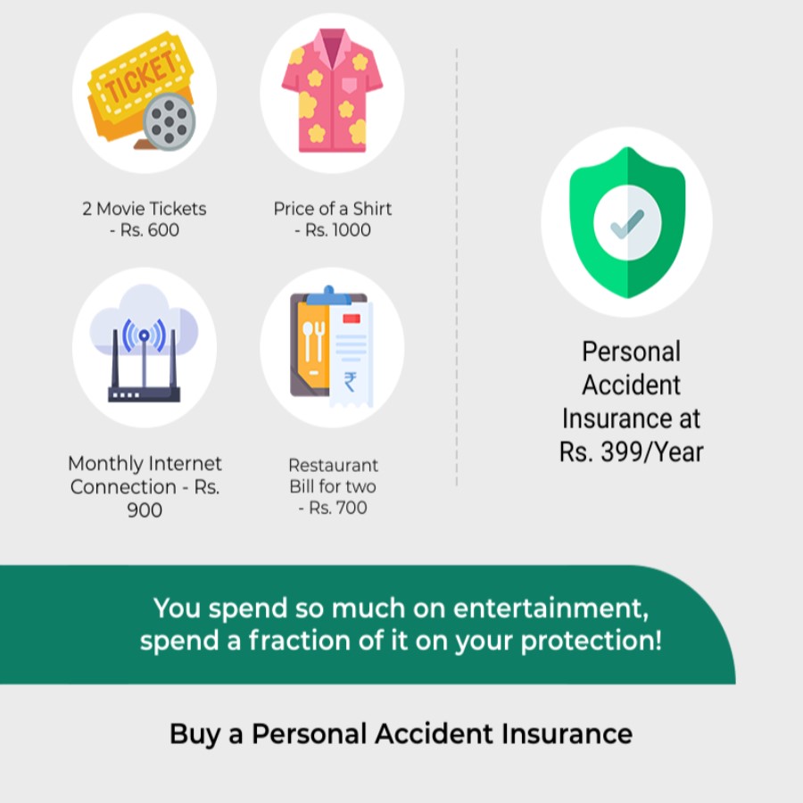 Balancing fun and protection. I spend nearly equal on entertainment and personal accident insurance, prioritizing both enjoyment and safety. #balancedlife #entertainment #PAinsurance #balajifinancialinsurance