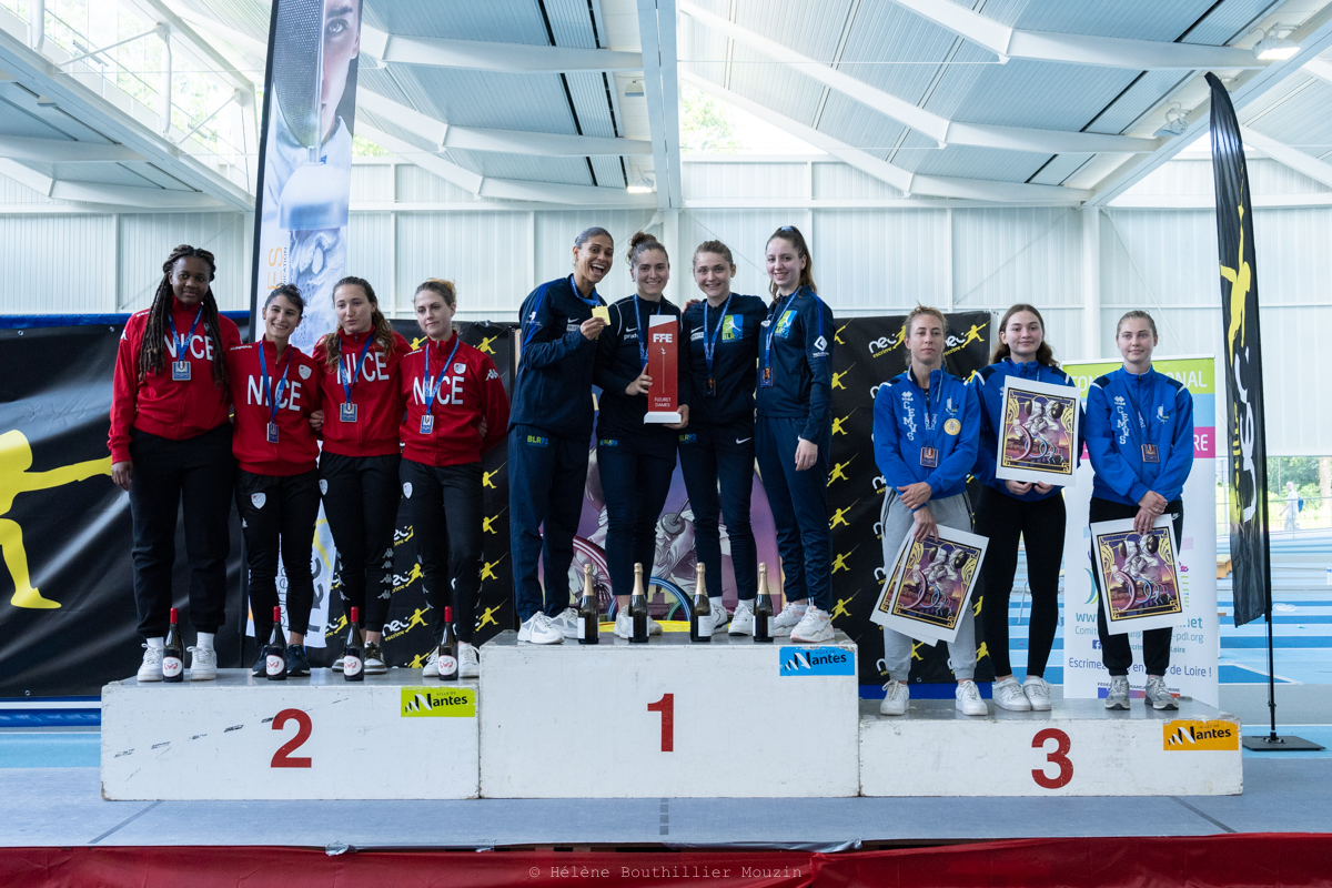 Le titre national 2023 de fleuret pour les clubs de <a href="/Ville_de_blr/">Bourg-la-Reine</a> chez les femmes et <a href="/AggloMVS/">Melun Val de Seine</a> chez les hommes ! Avec des têtes bien connues sur les 2 podiums 🤩 Bravo à tous 👊⚔️🇫🇷