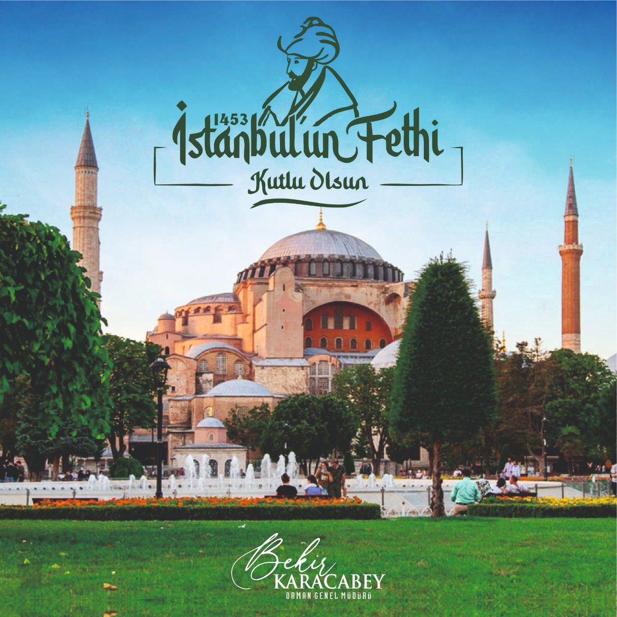 BekirKARACABEY_'s tweet photo. Tarihin en muhteşem zaferlerinden biri olan,  çağ kapatıp çağ açan İstanbul’un Fethi’nin 570. yıl dönümünü tebrik ediyorum.

Peygamber Efendimizin övgüsüne mazhar olan, bu eşsiz şehri medeniyet mirasımıza katan Fatih Sultan Mehmet Han’ı ve şanlı ordusunu rahmetle, yâd ediyorum. https://t.co/D85FSR97lf