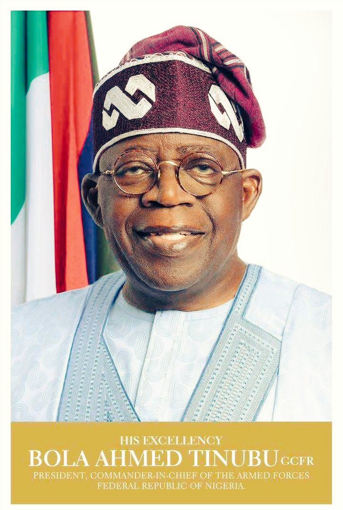 HonDurella's tweet photo. Congratulations of hearty wishes to you Sir, His Excellency Asiwaju Bola Ahmed Tinubu GCFR, The Lord Almighty will be your support Sir... Once again I want celebrate you Sir....
#RENEWEDHOPE
#APCNG
@officialABAT https://t.co/wBncwzmBpp