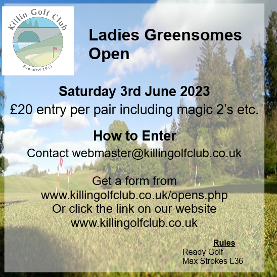 KillinGolfClub's tweet photo. Spaces before 10.40 and after 1 available #open #golf #perthshire #ladies #greensomes https://t.co/MwTIYgSMhD