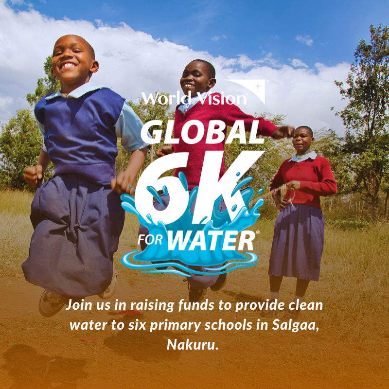 WorldVisionKE's tweet photo. Six schools in Salgaa lack clean water, which exposes children to water-borne diseases. Register for the #Global6k Run/Walk to enable us to raise KSh 4,500,000/- needed to construct masonry tanks to harvest rainwater. Register here: https://t.co/NHNW7vQHbg

#RunForSalgaa https://t.co/SJtEdoJBSg